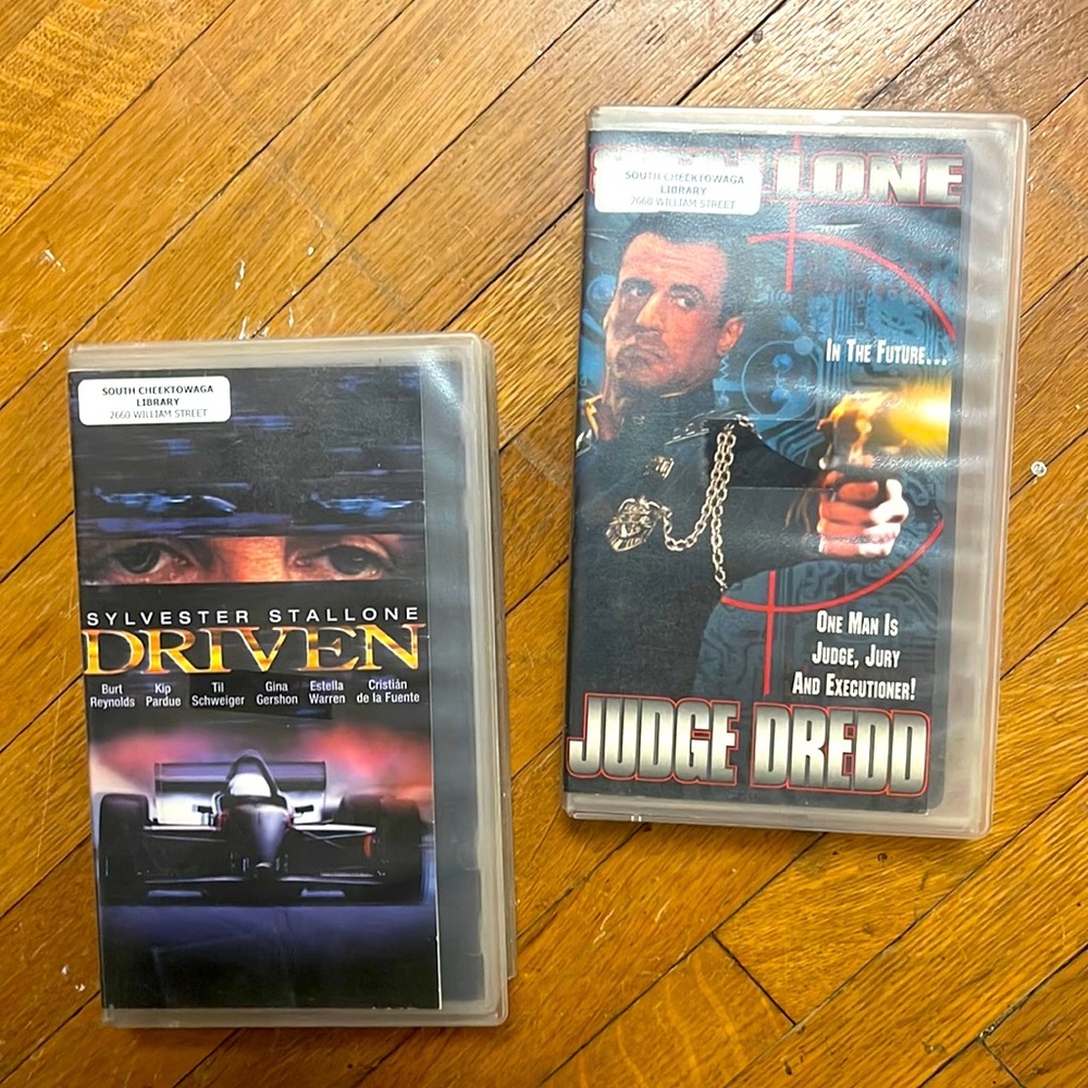 Sylvester Stallone VHS movie bundle